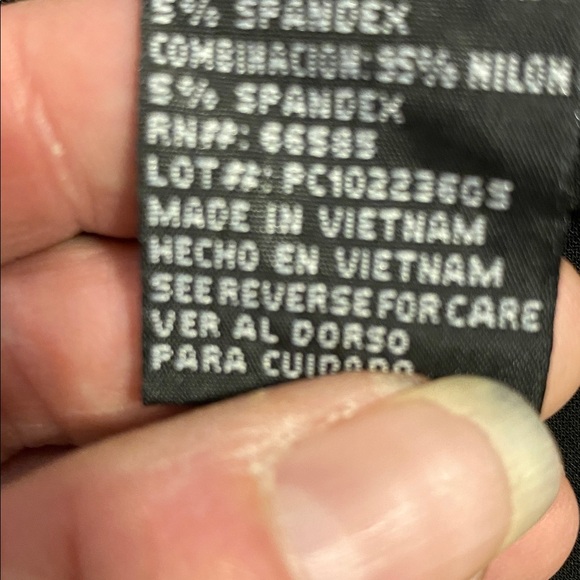 Perceptions Black 2 piece outfit with Animal Print Accent, lightweight - Picture 4 of 12